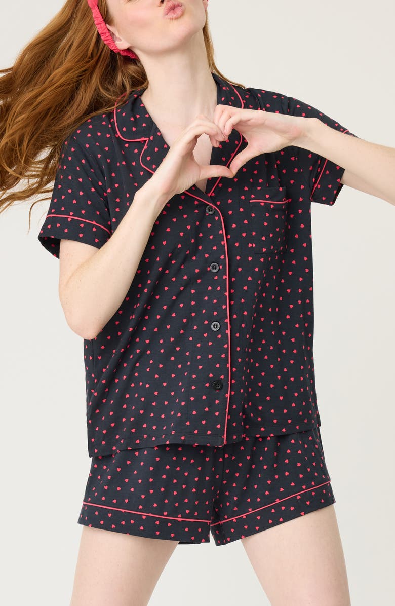 PJ Salvage Sweet Dreams Jersey Short Pajamas, Main, color, 