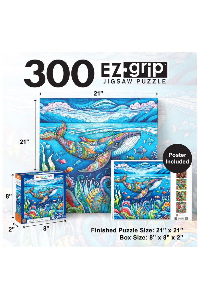 The Happy Whale 300 Piece Jigsaw Puzzle, Alternate, color, Multicolor