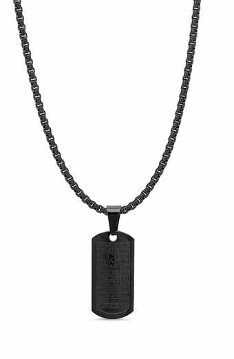 Men's Dog Tag Pendant Necklace