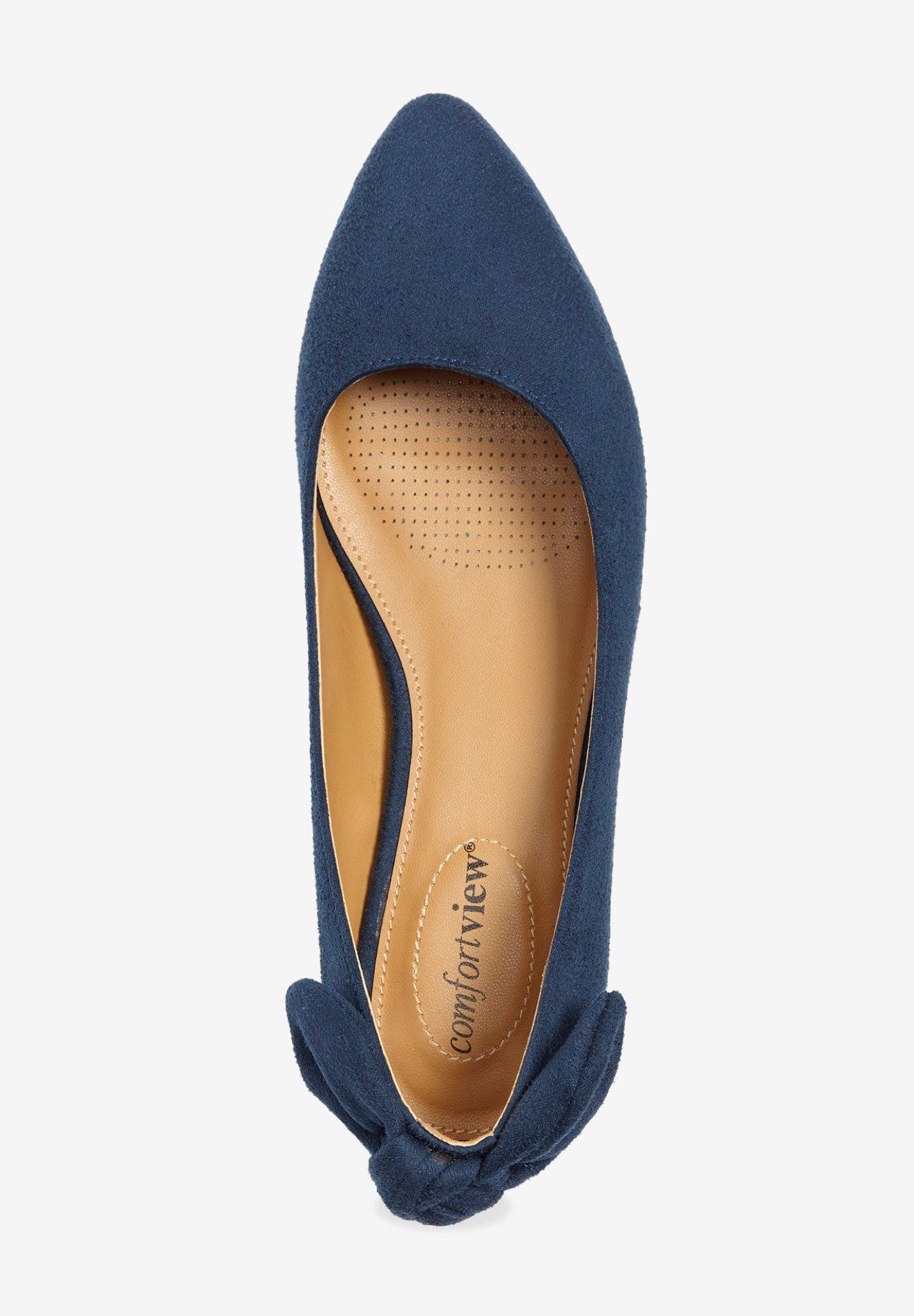 Comfortview The Nevelle Slip On Flat, Alternate, color, Black