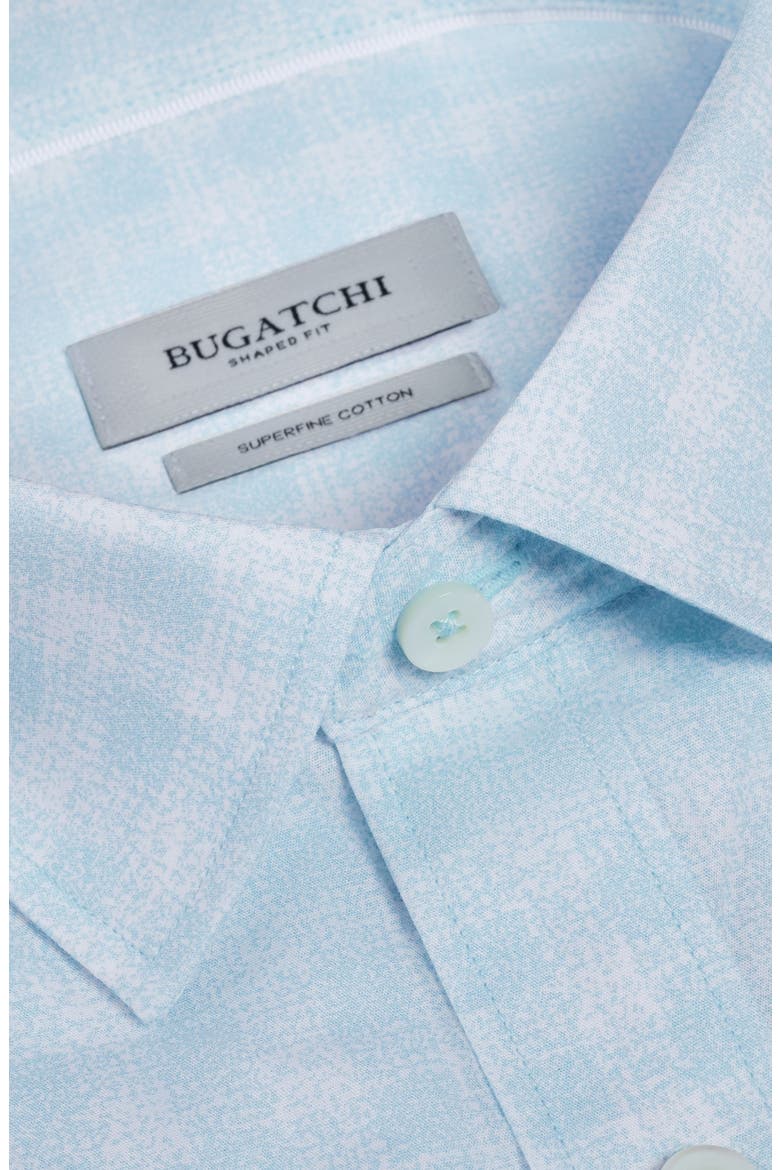 Julian Shaped Fit Check Cotton Button-Up Shirt, Alternate, color, SEA SPRAY