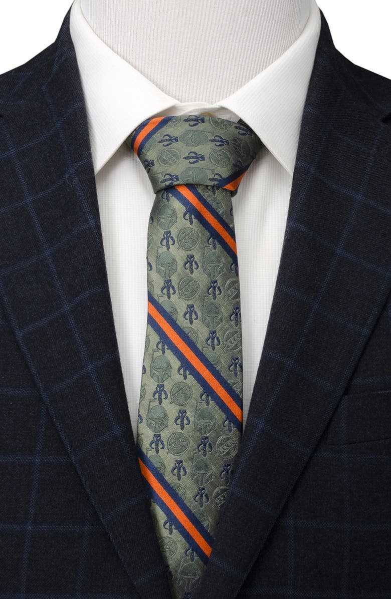 Cufflinks, Inc. Boba Fett Silk Blend Tie, Alternate, color, Green