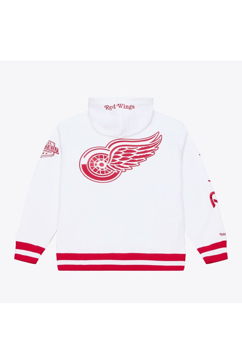 Men's Mitchell & Ness  White Detroit Red Wings Arctic Fleece Hoodie, Alternate, color, White