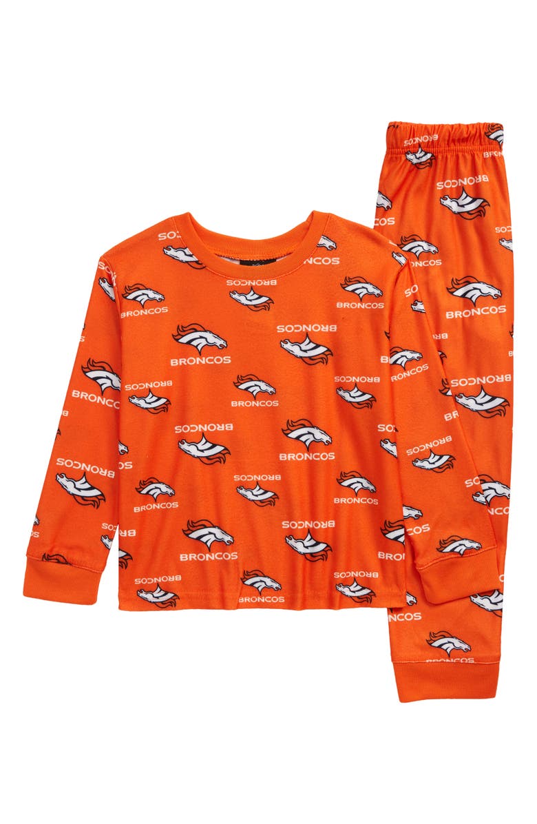 NFL Kids' Denver Broncos Team Logo Pajamas, Main, color,