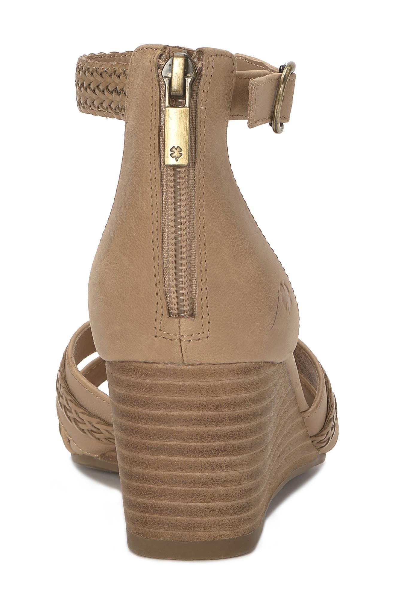 Lucky Brand Jaelah Wedge Sandal, Alternate, color, Cortado Sumhaz