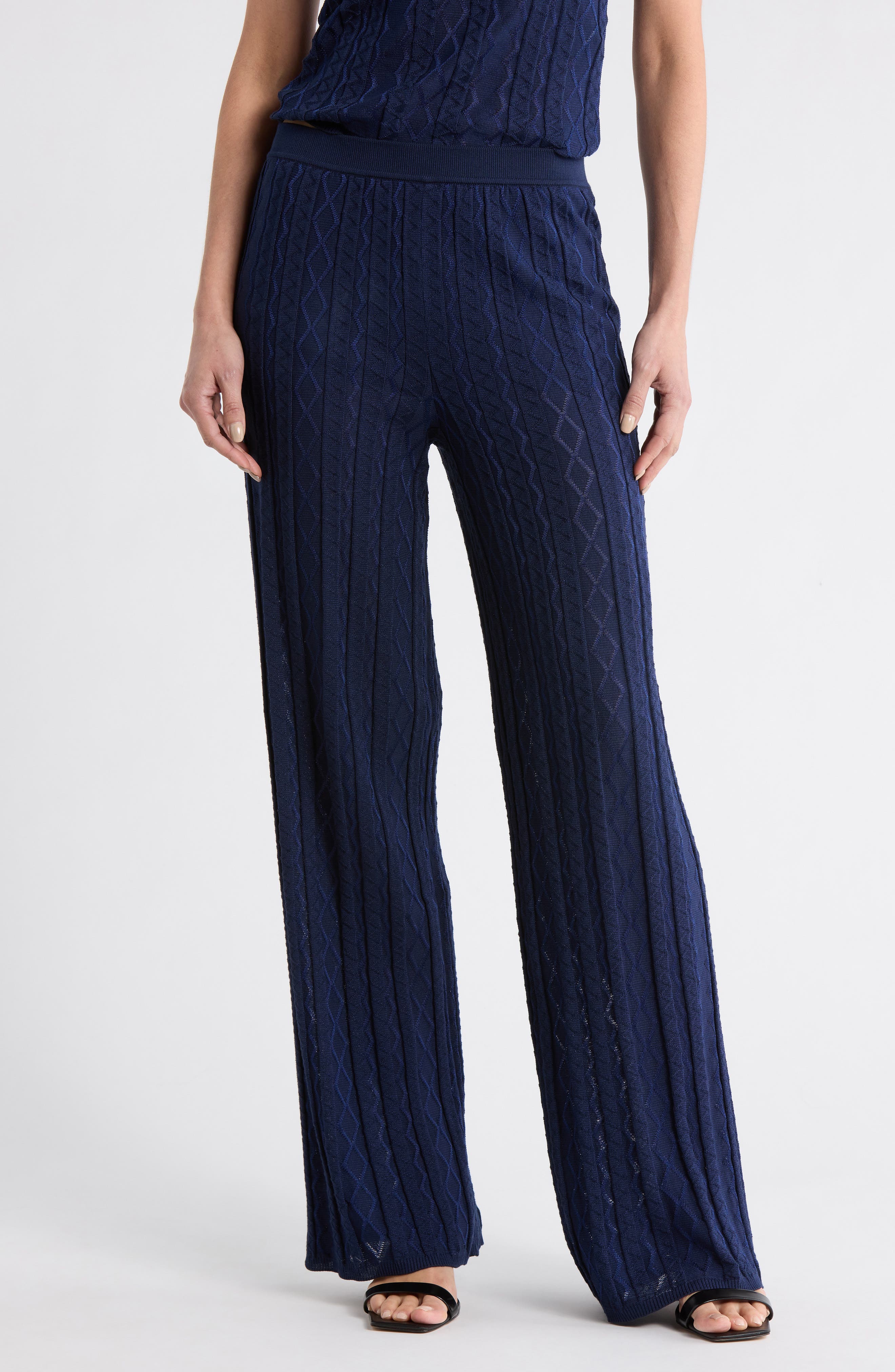 M Missoni Cotton Blend Sweater Pants