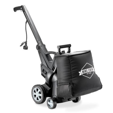 Leaf Vacuum Mulcher for 1500 Sq Ft Driveways, Outdoor Shredder w/10-Gallon Bag And 151 Ratio