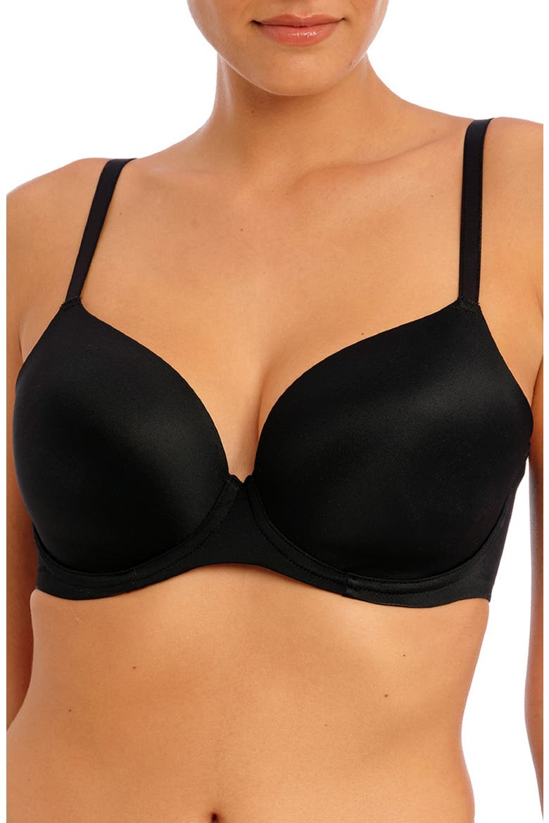 Undetected Underwire Convertible T-Shirt Bra, Main, color, BLACK