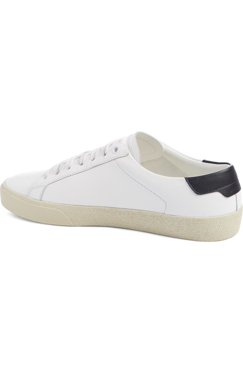 Saint Laurent Court Classic Embroidered Logo Sneaker, Alternate, color,