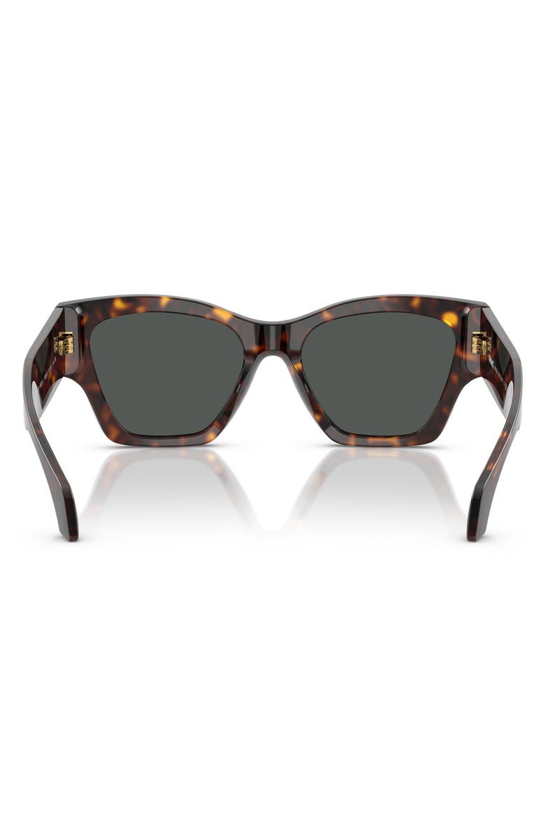 Versace 53mm Square Sunglasses, Alternate, color, Dark Havana/ Dark Grey