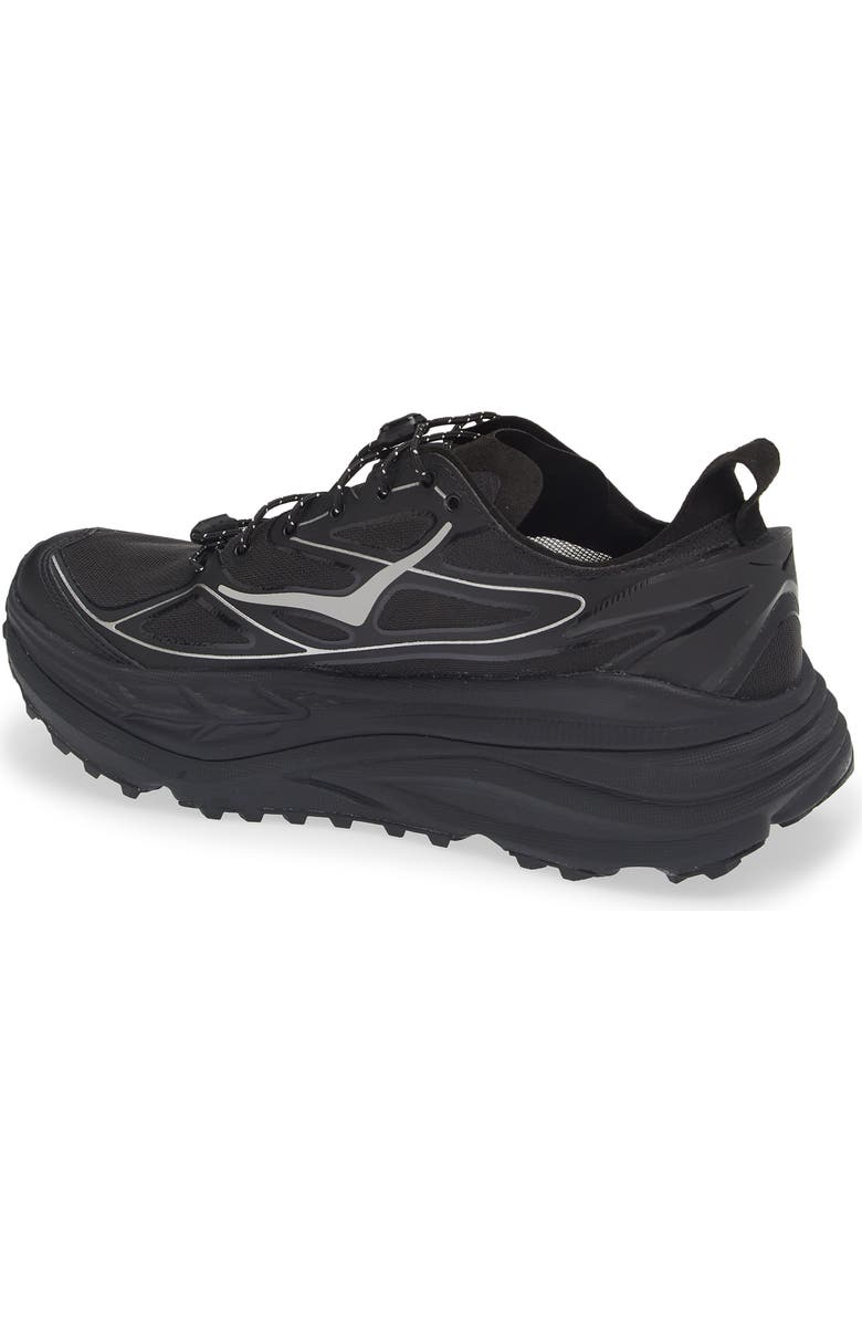 HOKA Stinson One7 Trail Sneaker, Alternate, color, Black / Silver