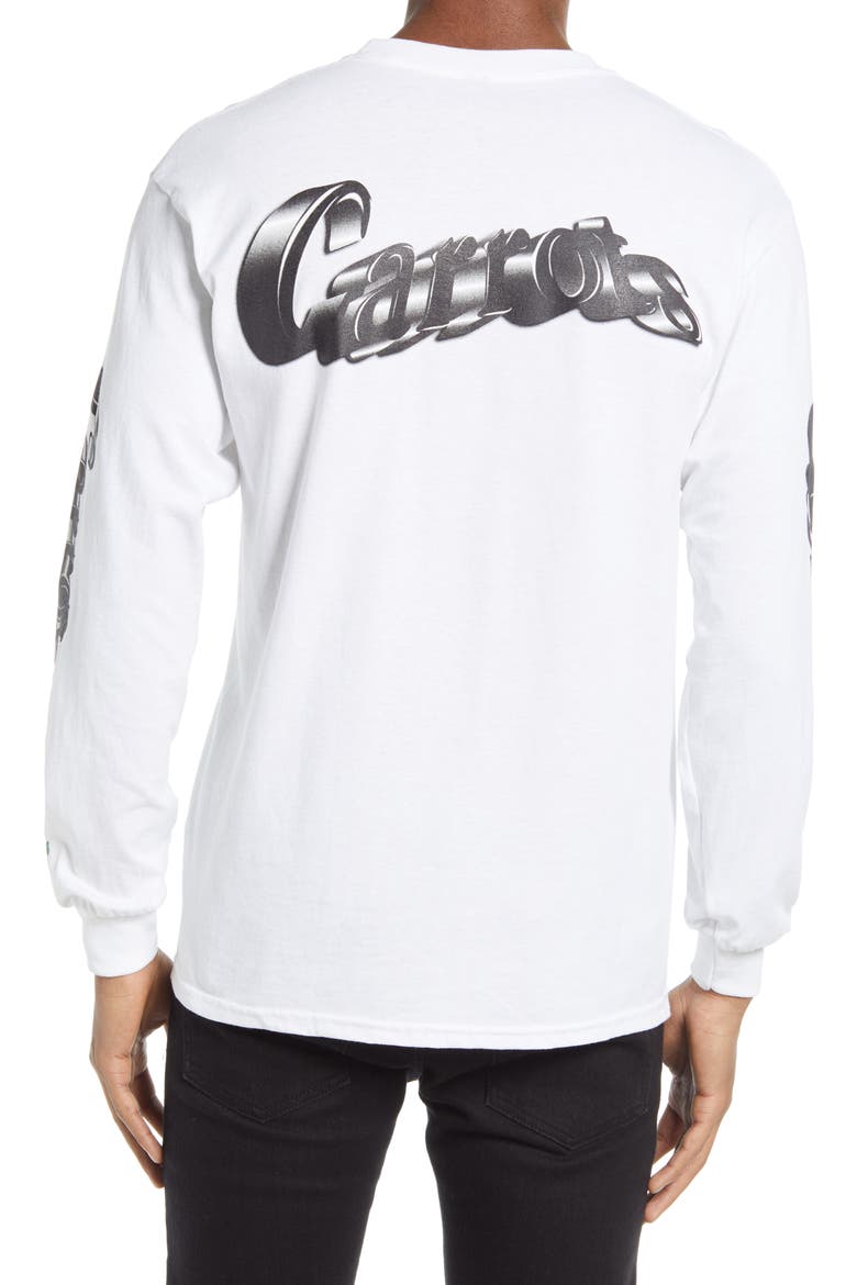Warped Long Sleeve Men's Graphic Tee, Alternate, color, WHITE
