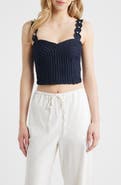 CIEBON Atalia Braid Detail Cotton Tank
