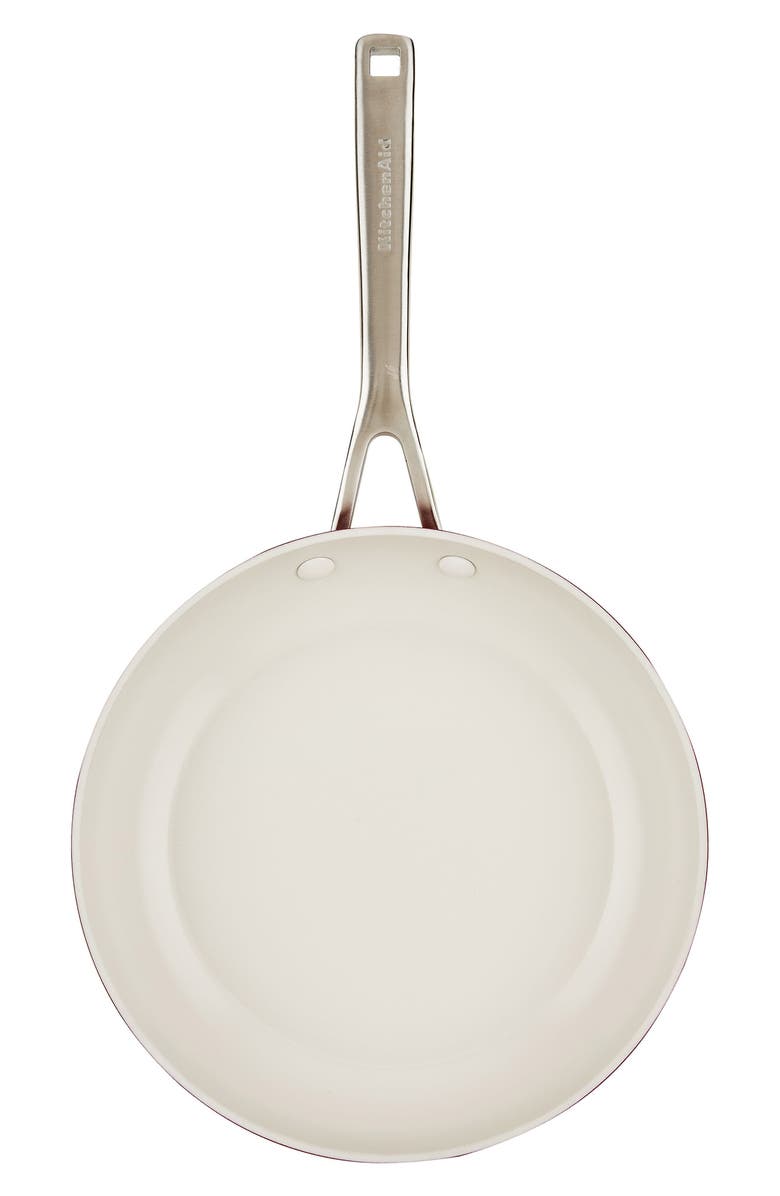 KITCHENAID 10-Inch Hard Anodized Ceramic Nonstick Fry Pan, Alternate, color, Red