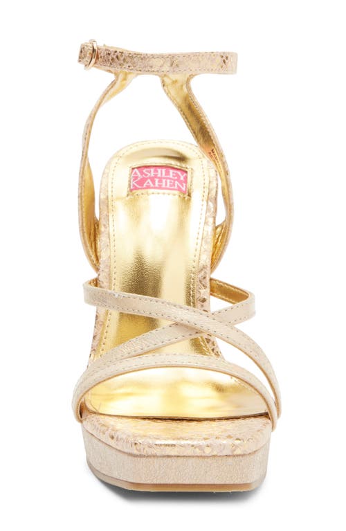 ASHLEY KAHEN ASHLEY KAHEN MAMA MIA CUTOUT WEDGE SANDAL