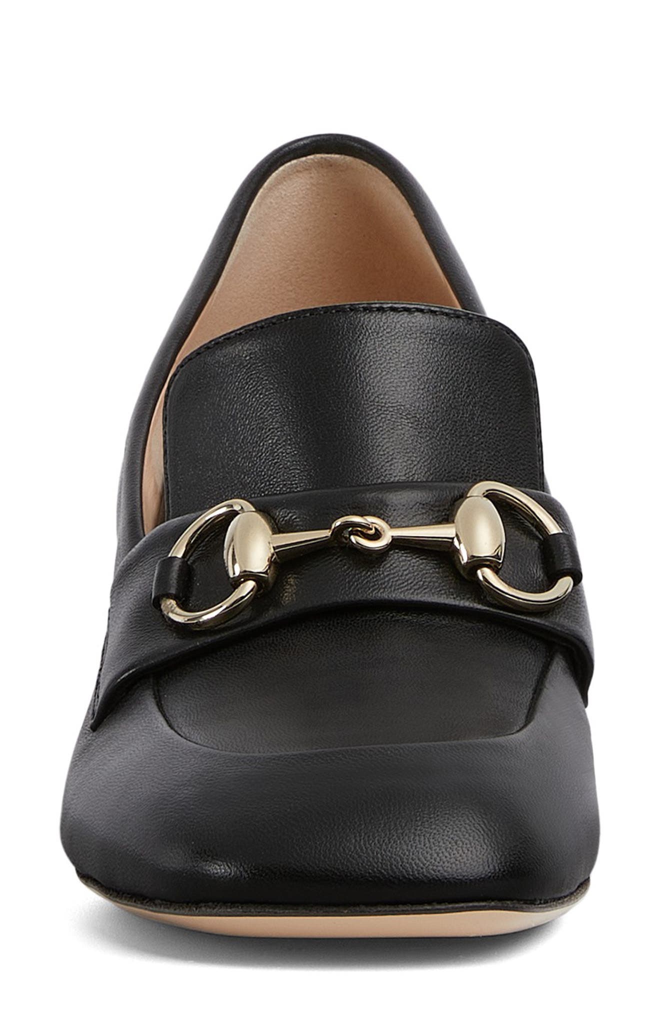 Gucci Horsebit Loafer Pump, Alternate, color, 1000 Black