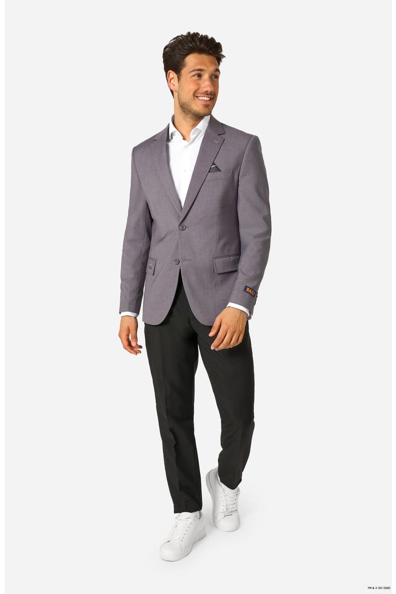x Batman Daily Slim Fit Grey Stretch Sport Coat, Alternate, color, GREY