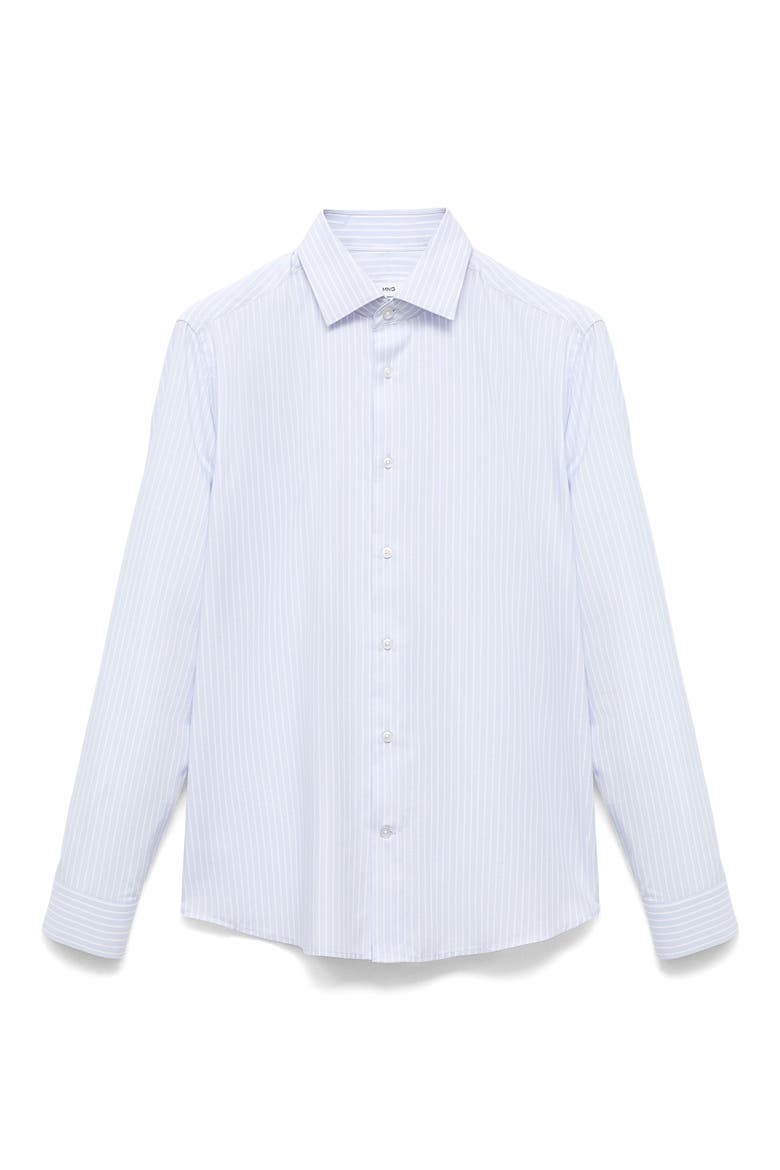 Slim Fit Stripe Button-Up Shirt, Alternate, color, SKY BLUE