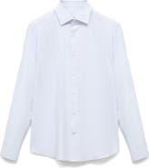 MANGO Slim Fit Stripe Button-Up Shirt