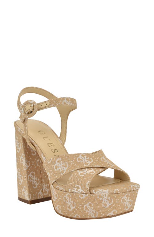 GUESS GUESS VALLENN ANKLE STRAP PLATFORM SANDAL