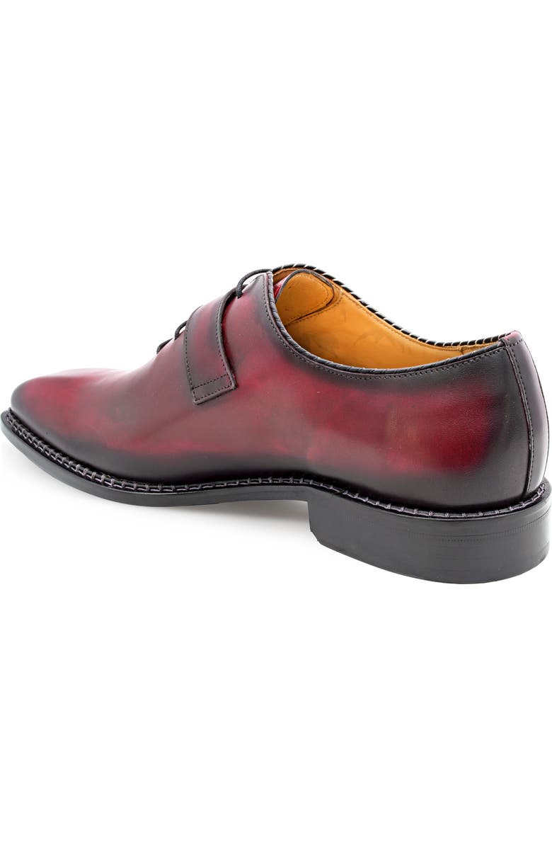 Mezlan Machado Buckle Strap Wholecut Shoe, Alternate, color, Burgundy