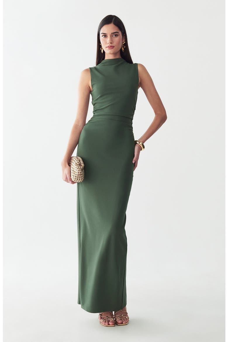 Lana Maxi Dress, Alternate, color, Olive