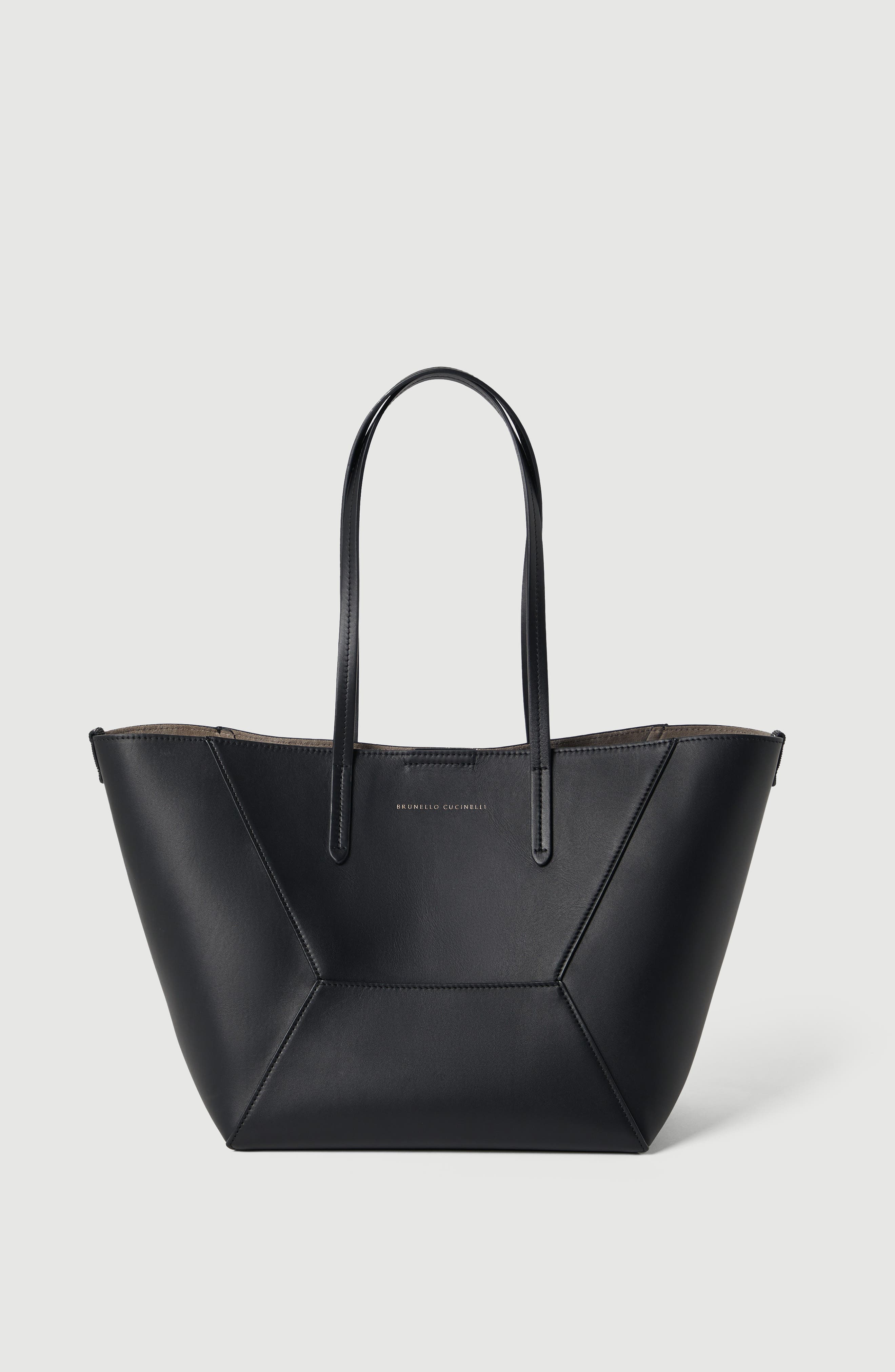 BC Duo small bag in calfskin with monili, Main, color, Black