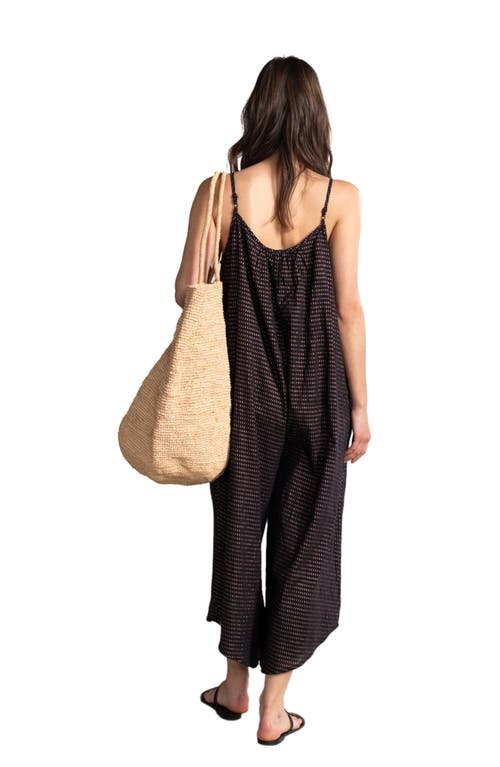 Gottex Beach Life Resort Swim Cover Up Long Jumpsuit In Black