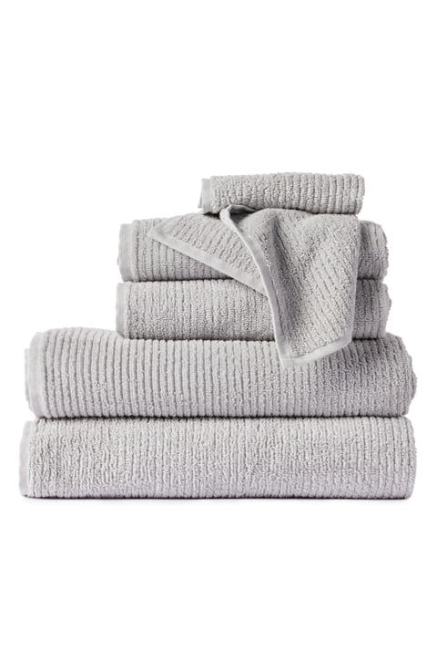 Temescal 6-Piece Organic Cotton Bath Towel, Hand Towel & Washcloth Set