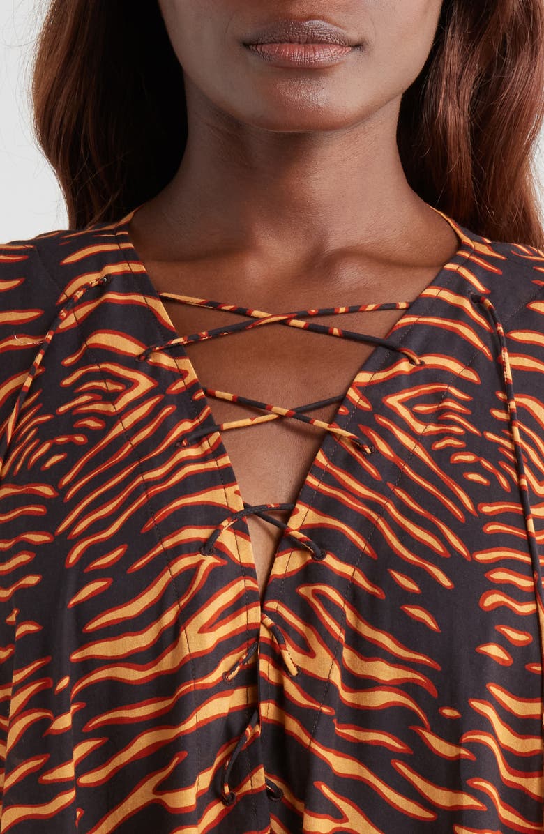 Ulla Johnson Estelle Laced Cover-Up Caftan, Alternate, color, 