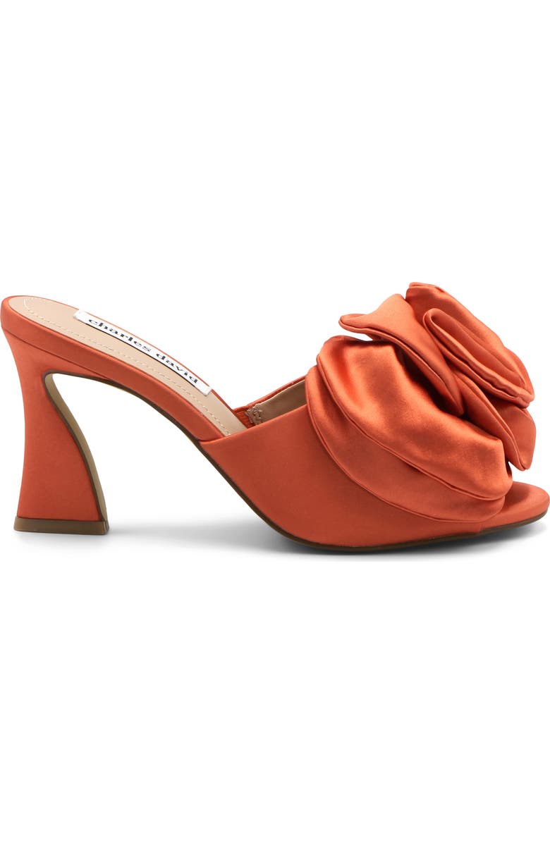 Charles David Kimchi Floral Satin Sandal, Alternate, color, Orange