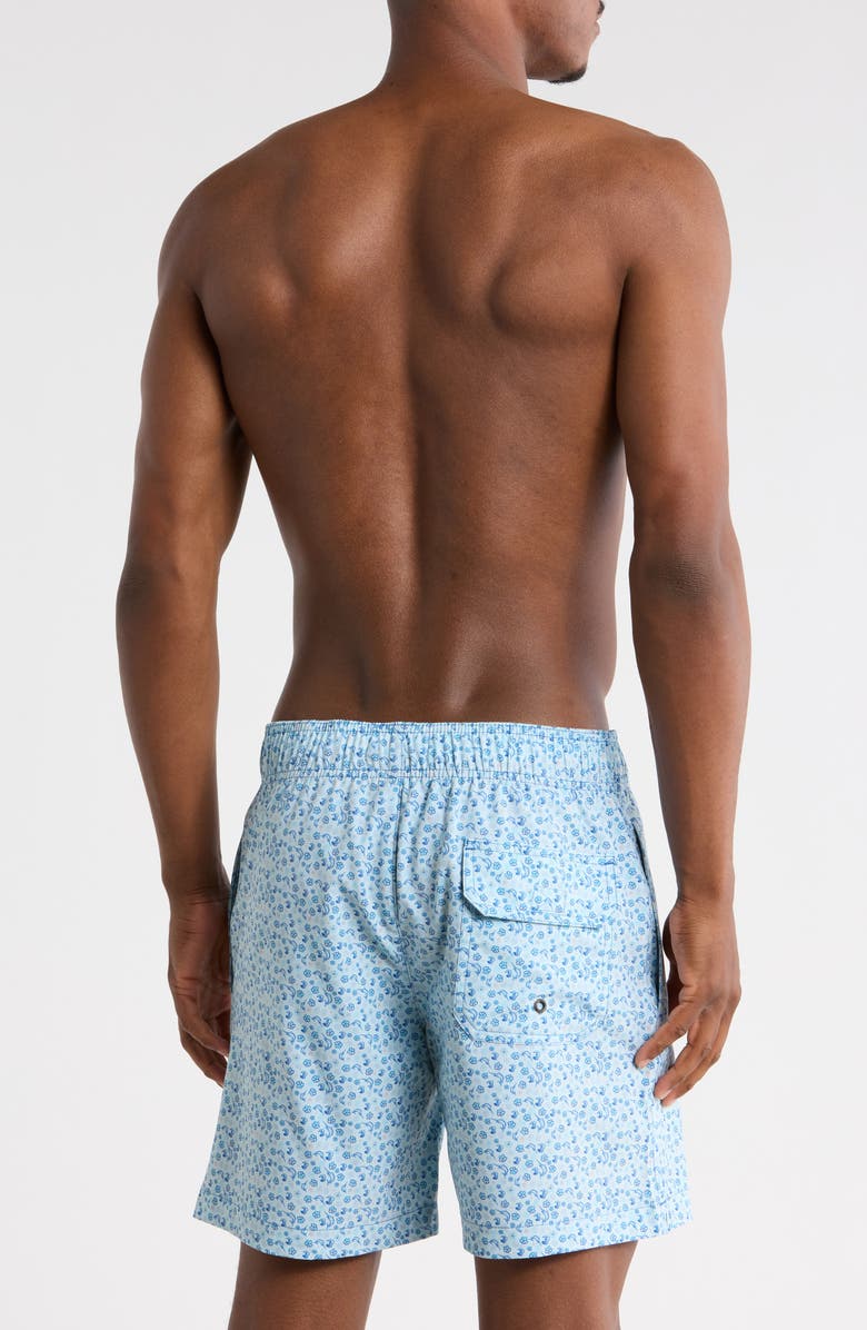Mr.Swim Floral Sea Swim Trunks, Alternate, color, Light Blue