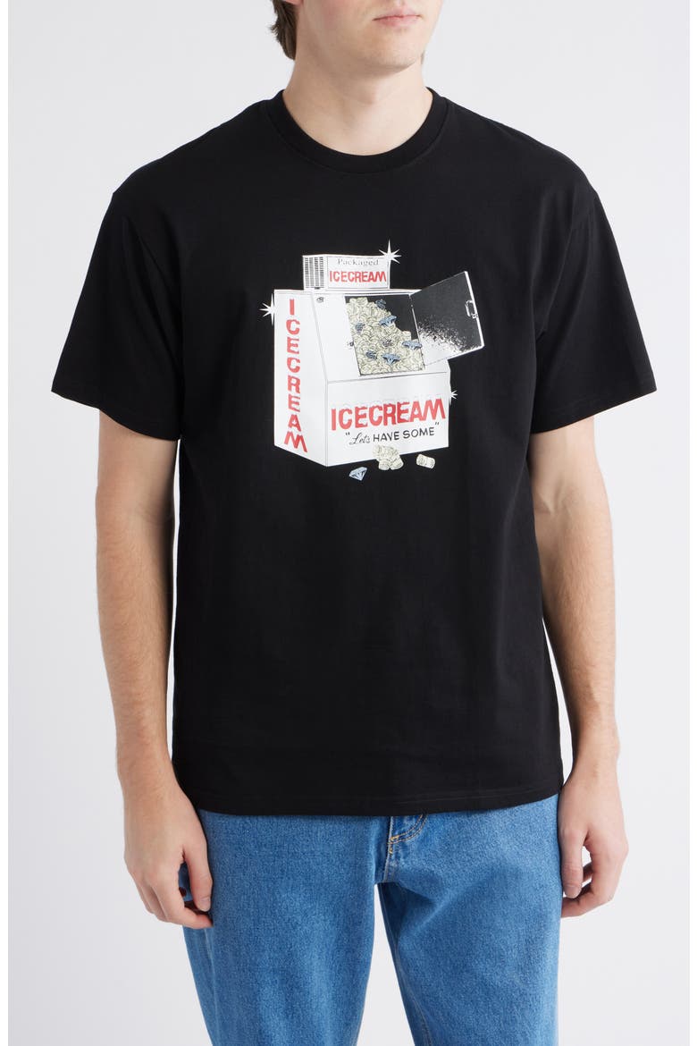 Freezer Graphic T-Shirt, Main, color, BLACK