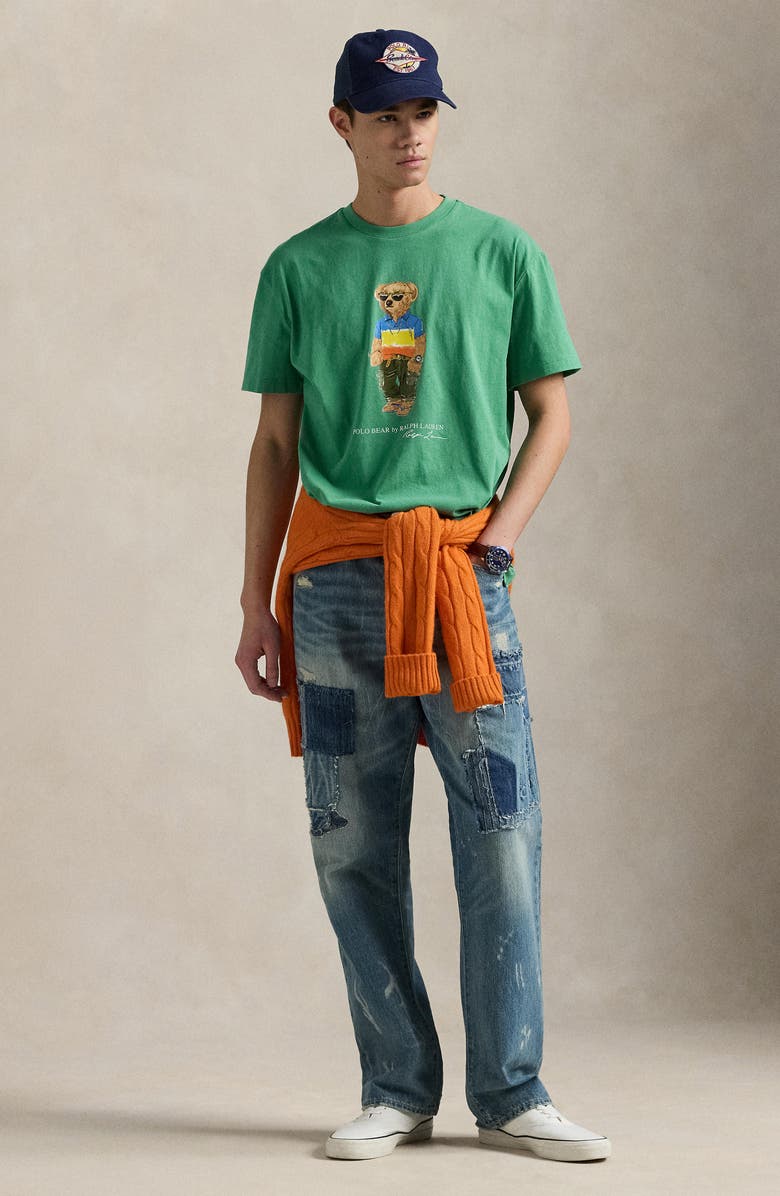 Polo Ralph Lauren Polo Bear Graphic T-Shirt, Alternate, color, Sp25 Raft Green Beach Shp Bear
