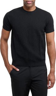 XRAY Check Short Sleeve Sweater