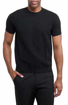 XRAY Check Short Sleeve Sweater