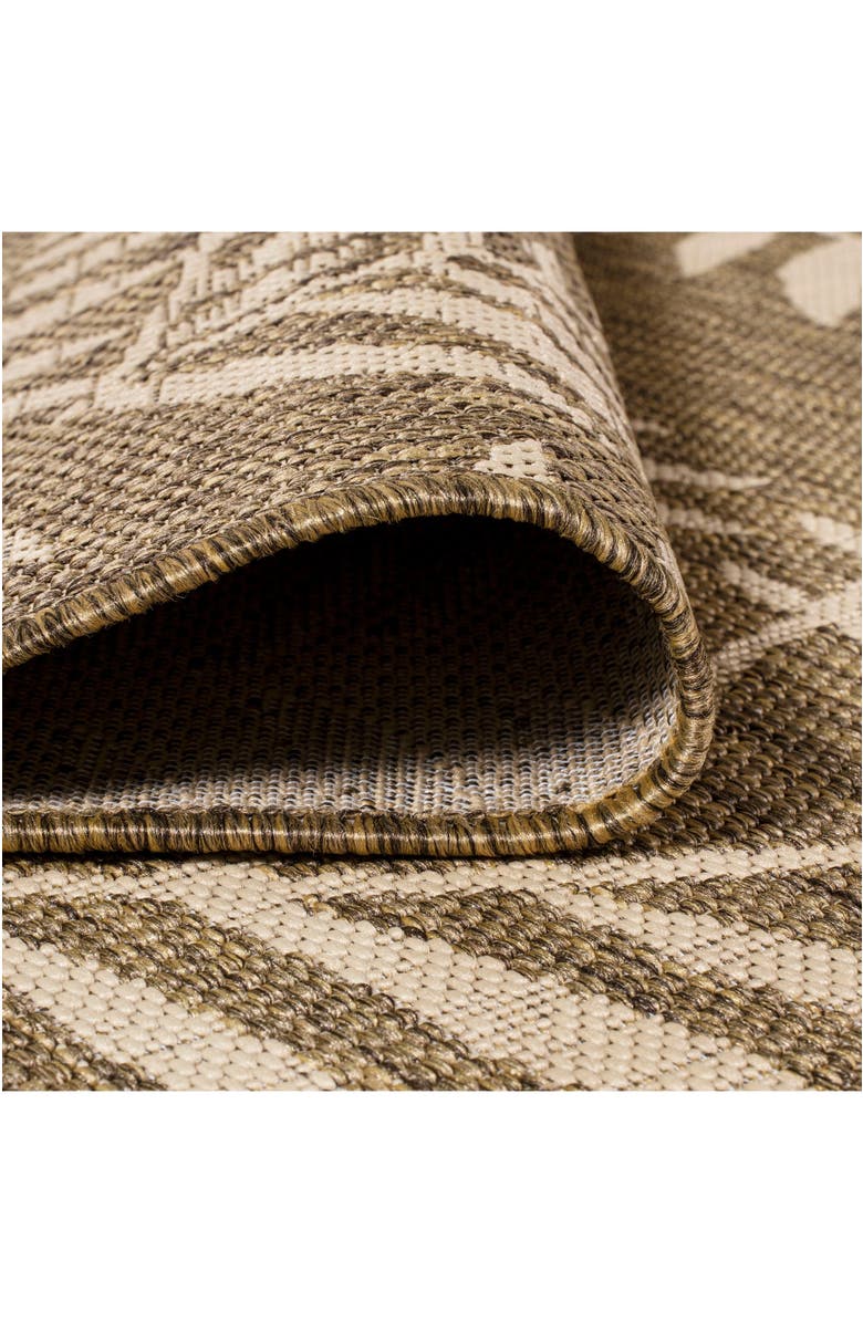 JONATHAN Y Nevis Palm Frond Indoor/Outdoor Area Rug, Alternate, color, Brown/Beige