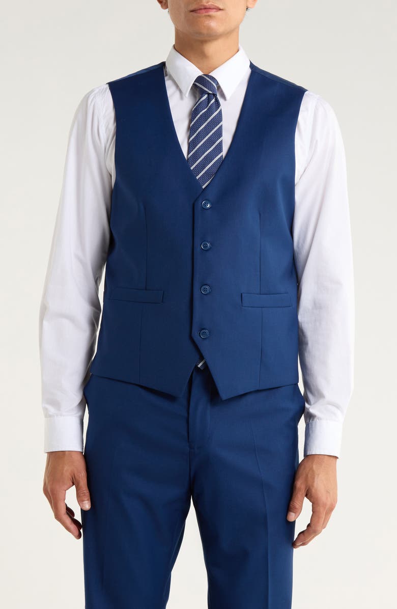 ZEGARIE Indigo Mélange 3-Piece Suit, Alternate, color, Indigo