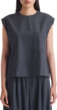 TWP Wool & Cashmere Blend Muscle T-Shirt