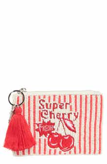 Collection XIIX Beaded Super Cherry Coin Purse