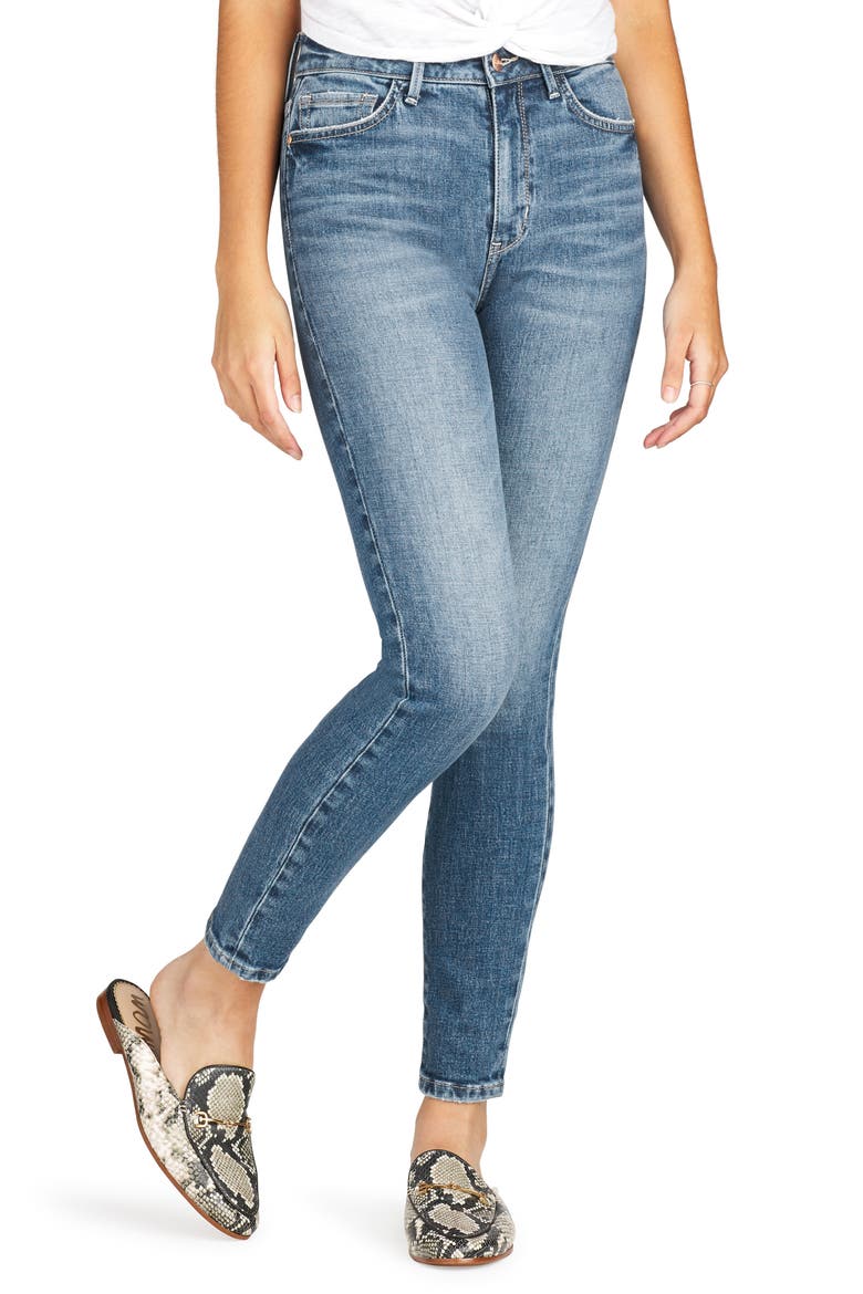 The Stiletto High Waist Ankle Skinny Jeans, Main, color, TORI