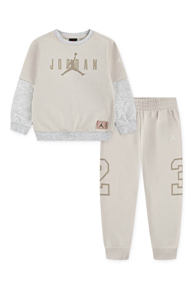 Kids' Future Flight Long Sleeve Graphic T-Shirt & Joggers Set, Alternate, color, LIGHT OREWOOD BROWN