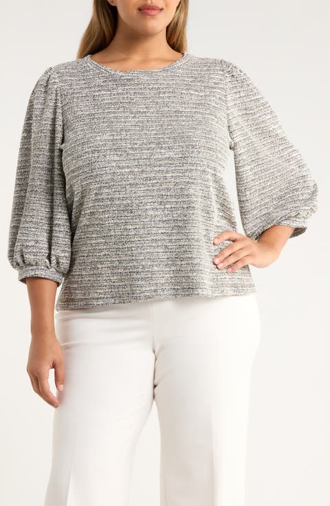 Balloon Sleeve Top (Plus)