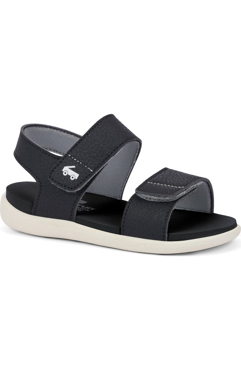 See Kai Run Kids' Jaylen Sandal, Main, color, Black White