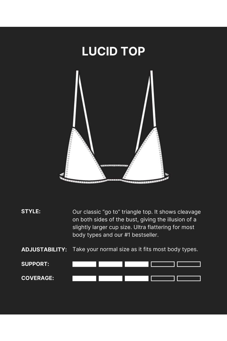 Lucid Bikini Top, Alternate, color, Silver