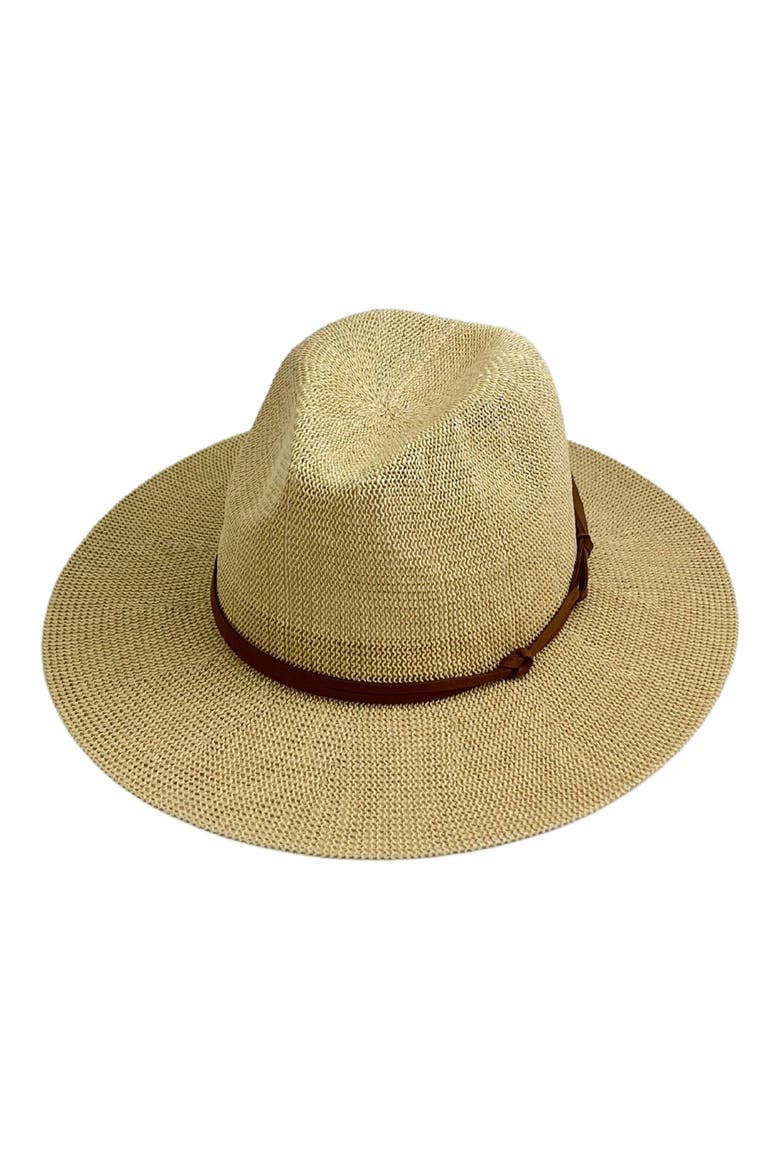 Packable Panama Hat, Main, color, LIGHT TAN