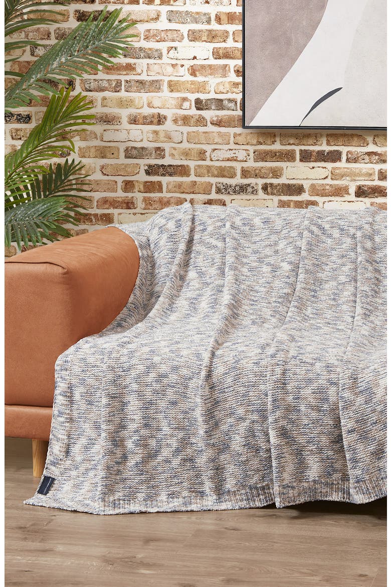 Logan Chenille Blanket, Alternate, color, TAN/ GREY