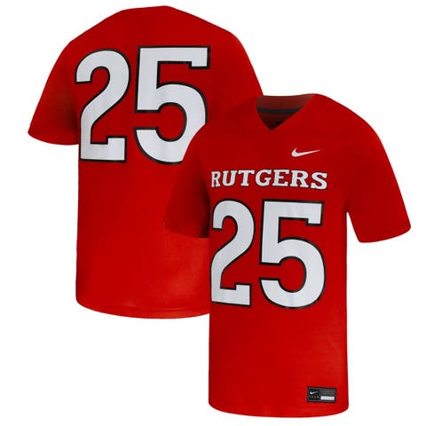 Men's Nike #25 Scarlet Rutgers Scarlet Knights Untouchable Replica Game Jersey