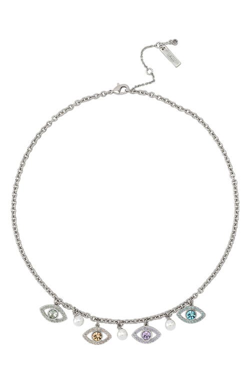 Kurt Geiger London Pavé Evil Eye Charm Necklace