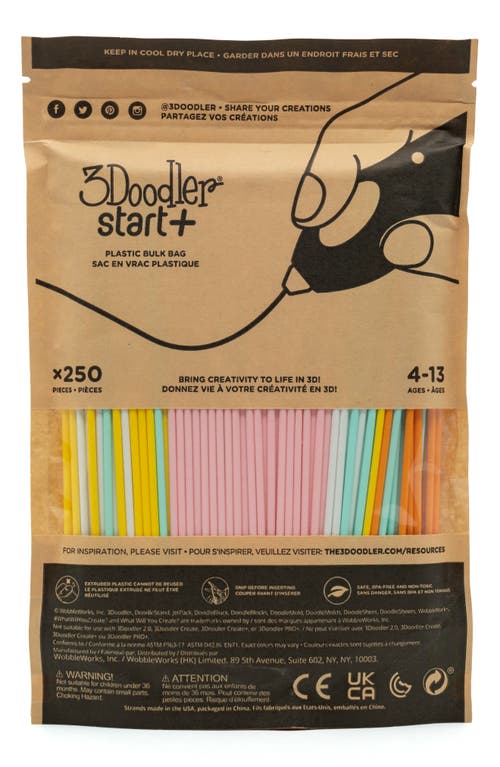 3Doodler Fire & Ice 250-Pack Start+ Eco Filament Strands in Multi 